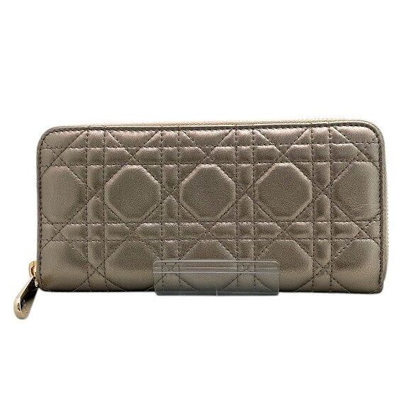 Dior Lady Dior Voyage Leather Long Wallet